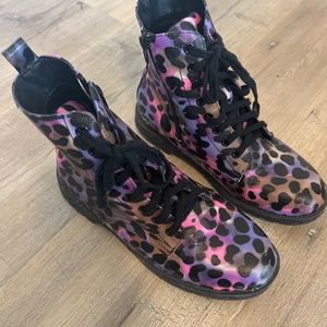 MIA Kids colorful leopard pattern boots